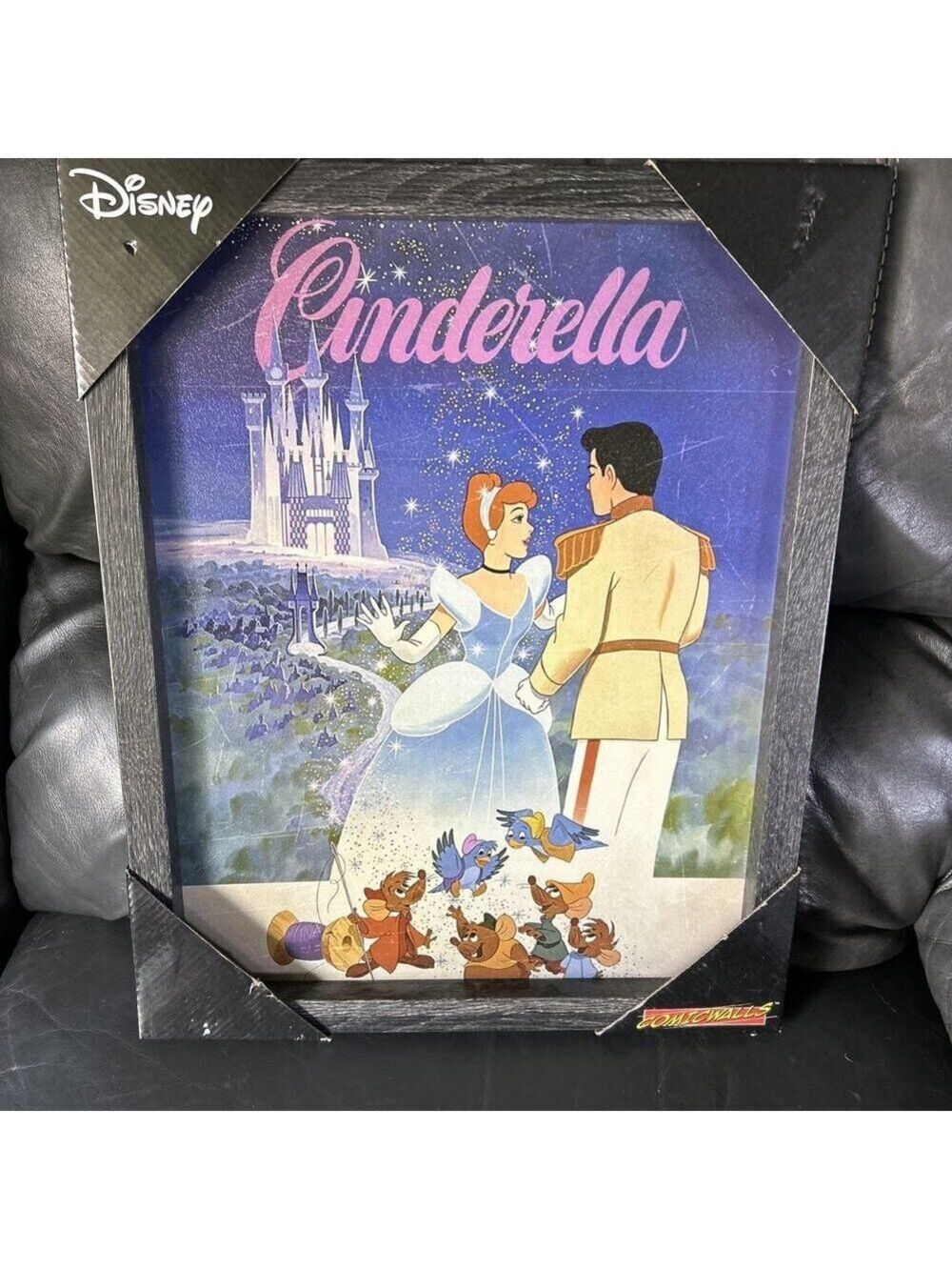 Disney Cinderella and Prince charming framed picture